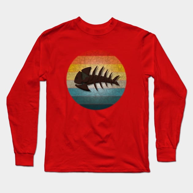 Jolly Roger Sunset Long Sleeve T-Shirt by JAC3D